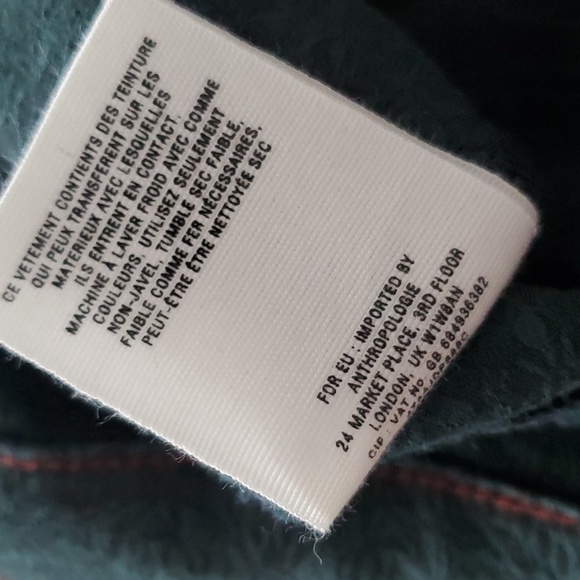 Pilcro & The Letterpress Damask Green Zip Ankle Crop Jean Anthropologie Women 26 - Picture 8 of 11